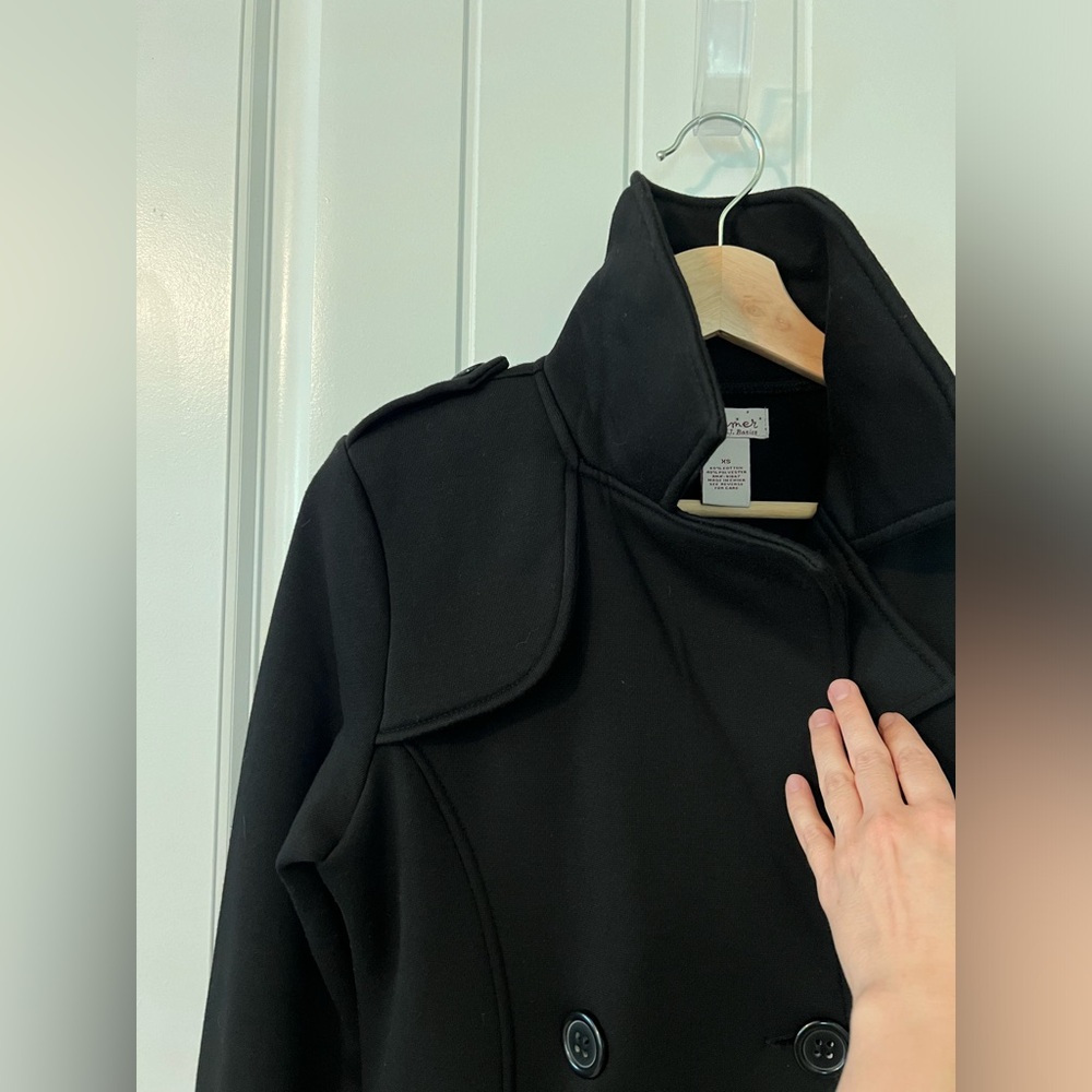 Burlington Coat Black Pea Coat - Picture 6 of 10